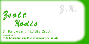 zsolt modis business card